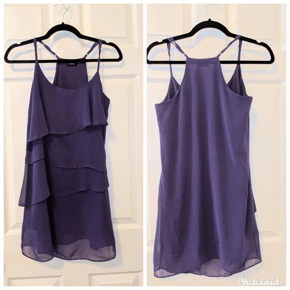 Purple poetry dress
